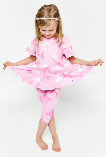 Dziewczęce legginsy 3/4