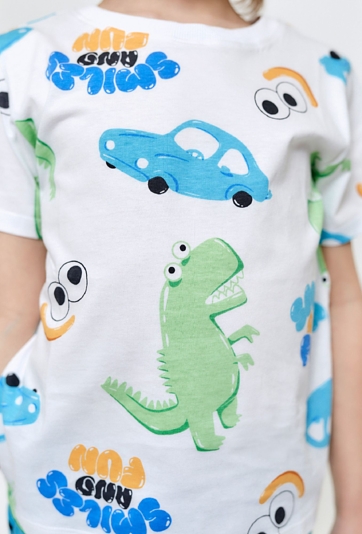 T-shirt chłopięcy w samochody