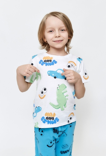 T-shirt chłopięcy w samochody