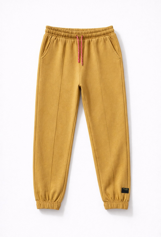 Spodnie dresowe chłopięce – kontrastowe sznurki