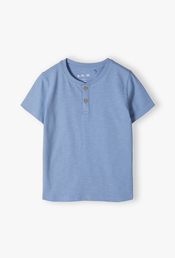 T-shirt chłopięcy z guzikami