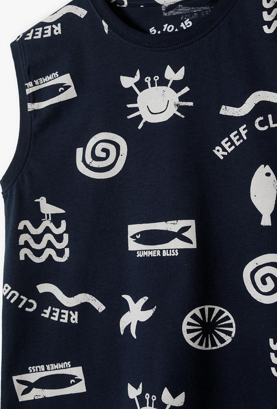 Koszulka bez rękawów chłopięca „Reef Club”