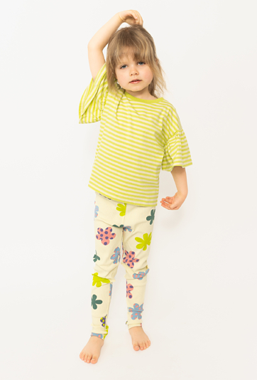 Legginsy w kolorowe kwiaty