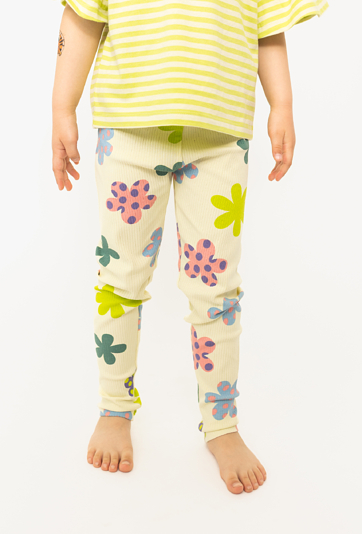 Legginsy w kolorowe kwiaty