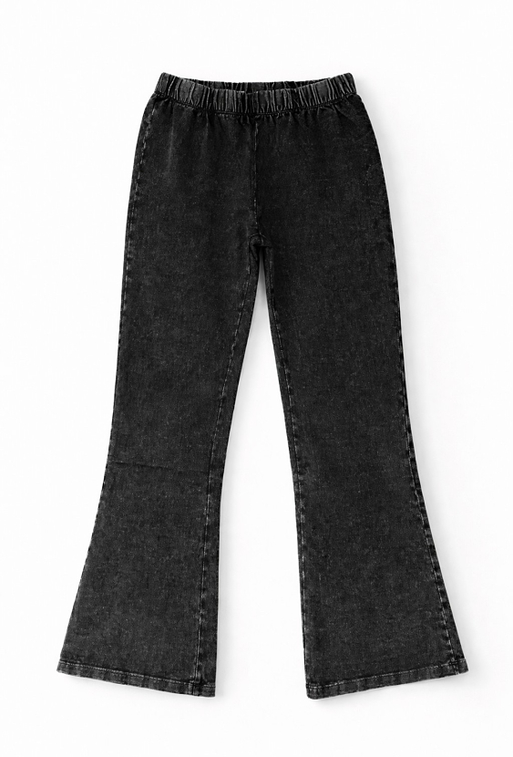 Legginsy flare z efektem sprania