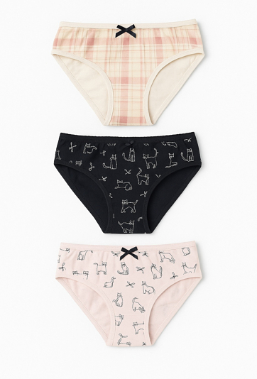 Dziewczęce majtki dziewczęce 3-pak