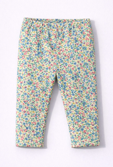 Legginsy niemowlęce w kwiatki – elastyczne i wygodne