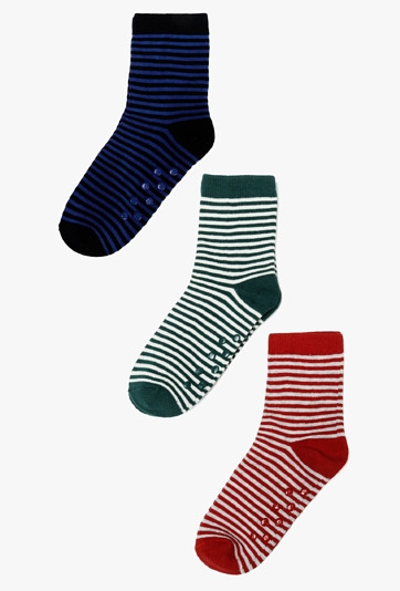 Skarpetki antypoślizgowe w paski - 3pak - 5.10.15.