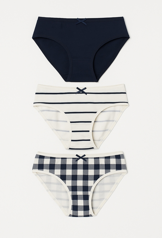 Hipstery dziewczęce 3-pak