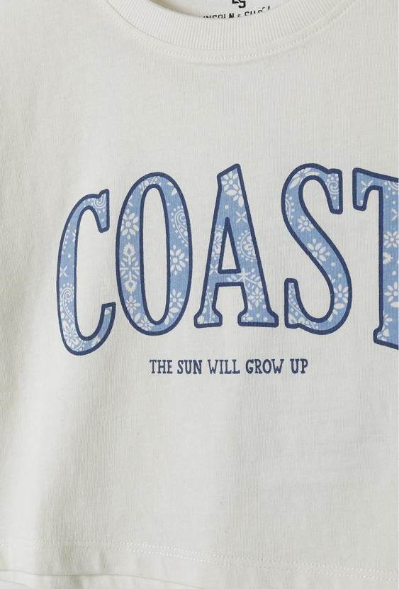 Crop top dziewczęcy „Coast”