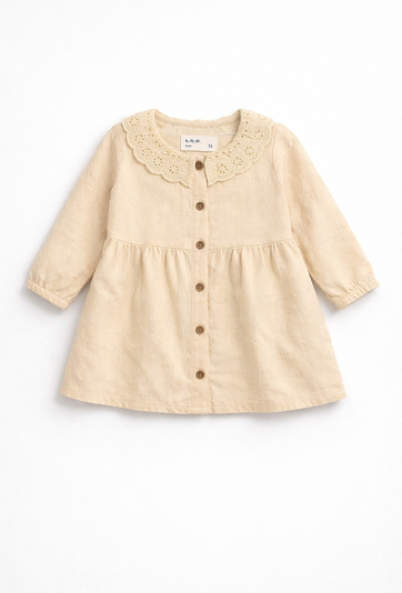 Sukienka niemowlęca dziewczęca z długim rękawem z haftem