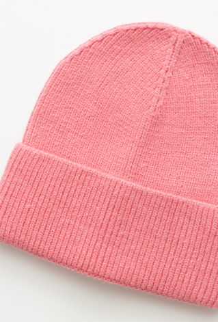 Różowa cienka czapka dziecięca z wiskozą