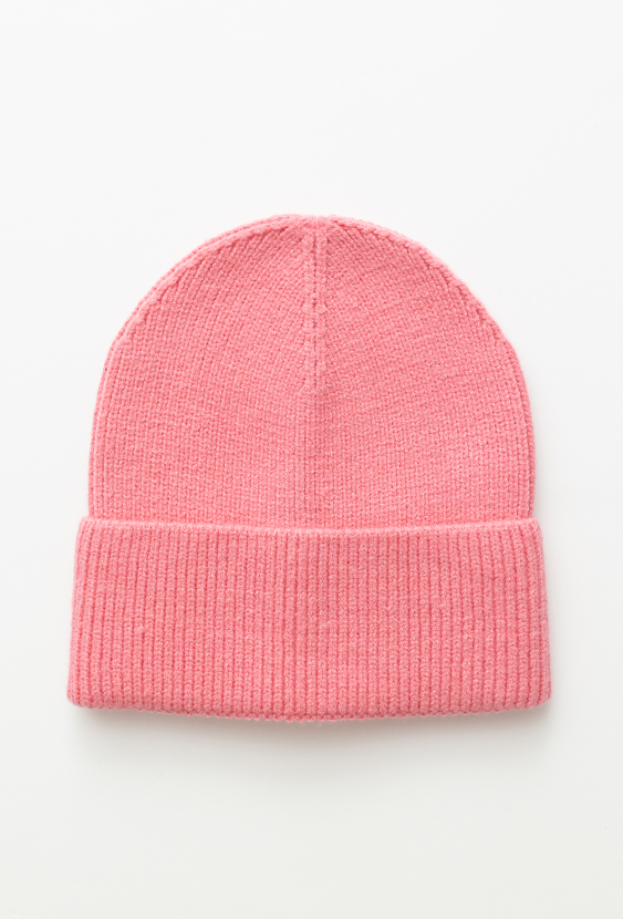 Różowa cienka czapka dziecięca z wiskozą