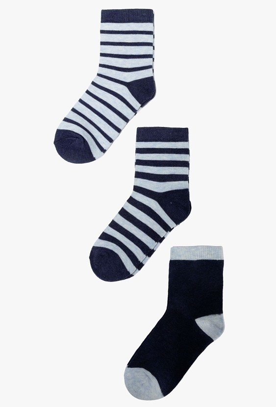 Skarpety dla chłopca - niebiesko-granatowe 3pak - 5.10.15.