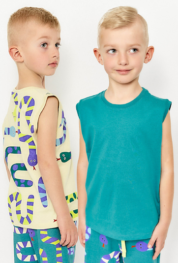 2-pak chłopięcych bezrękawników