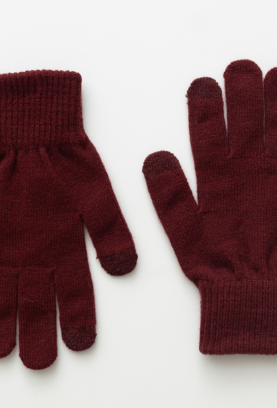 Brązowe rękawiczki dziecięce