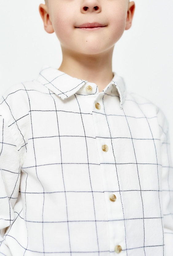 Koszula w kratkę z długim rękawem