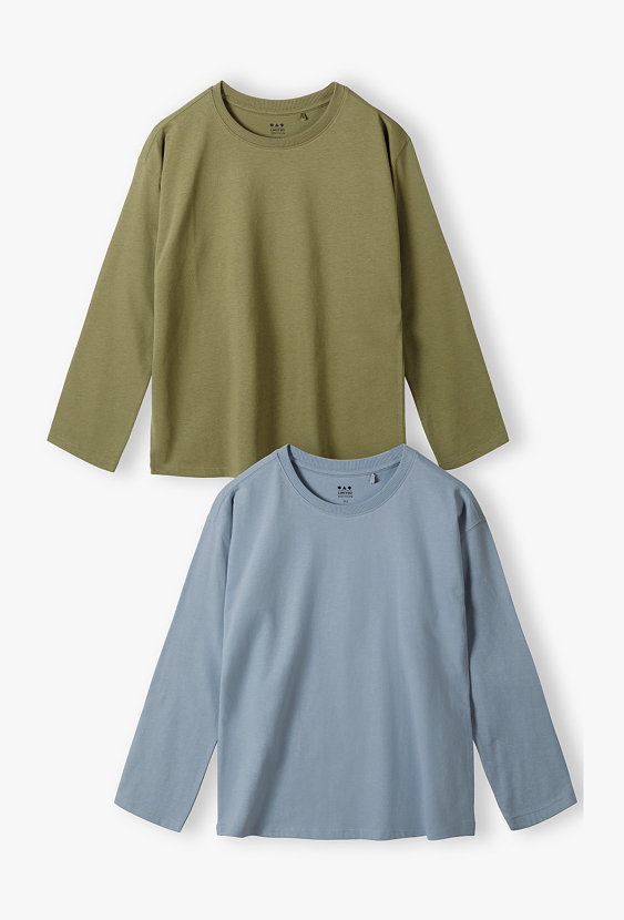 Zestaw 2 bluzek chłopięcych z długim rękawem