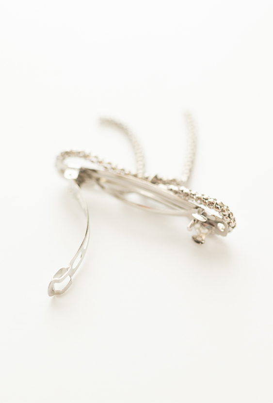 Spinka do włosów z cyrkoniami w kształcie kokardki