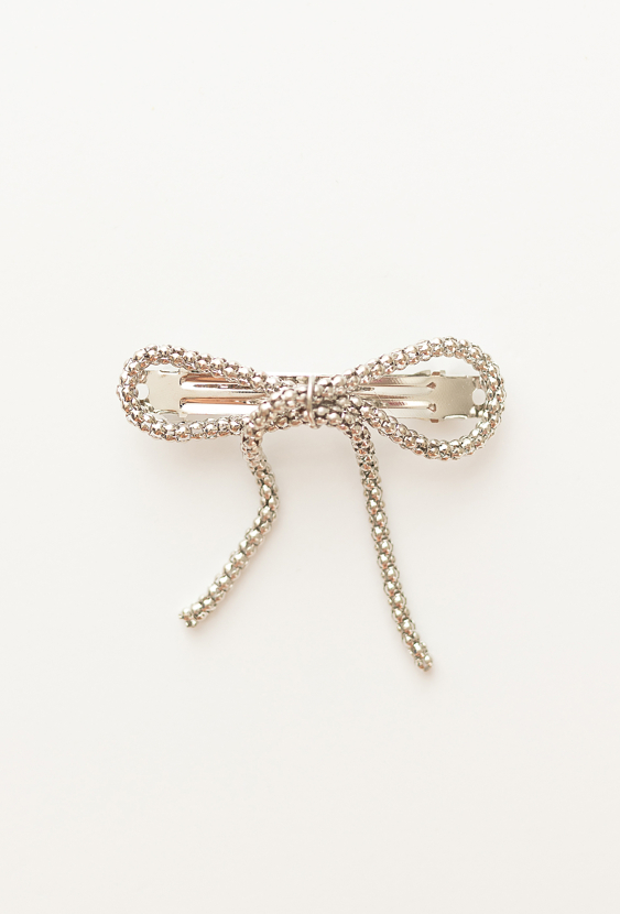 Spinka do włosów z cyrkoniami w kształcie kokardki