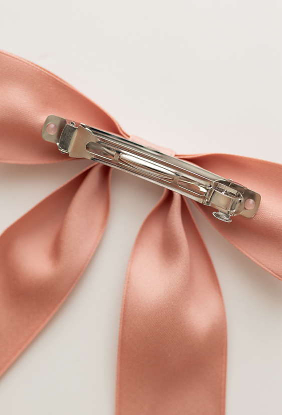 Spinka do włosów dla dziewczynki – ozdobna kokarda różowa