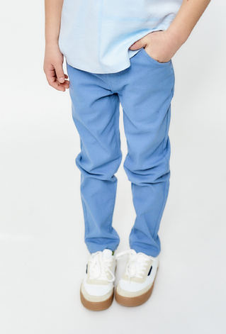 Klasyczne spodnie dla chłopca - niebieskie