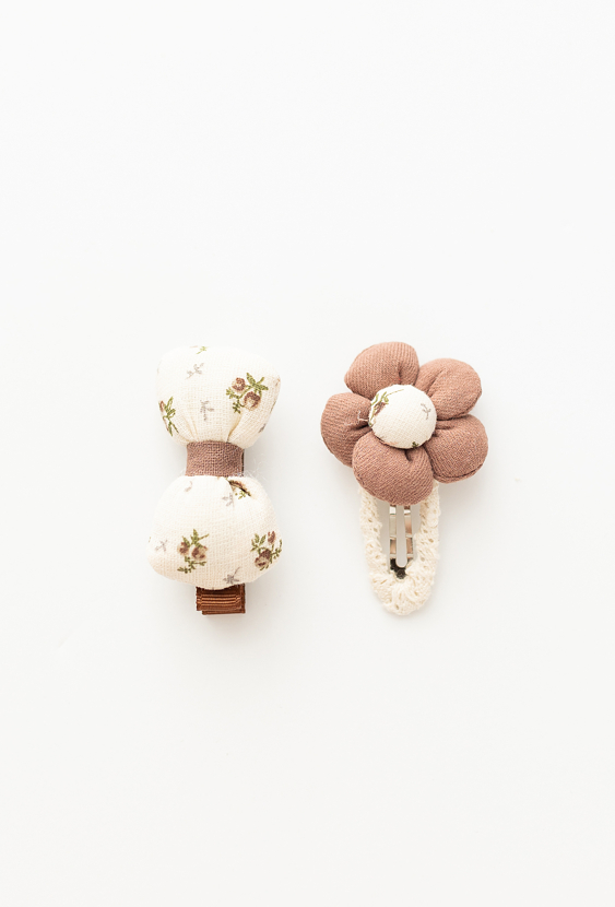 Spinki materiałowe dla dziewczynki