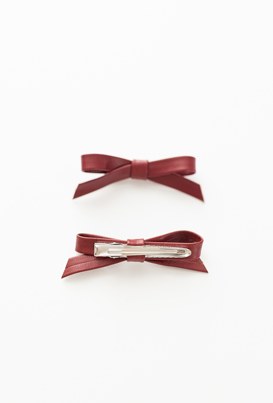 Zestaw spinek do włosów z kokardkami – 2 sztuki