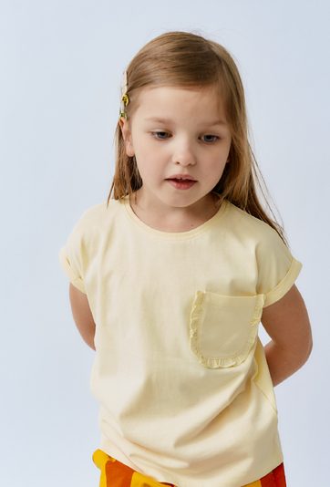 Koszulka dziewczęca z kieszonką