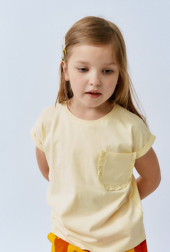 Koszulka dziewczęca z kieszonką