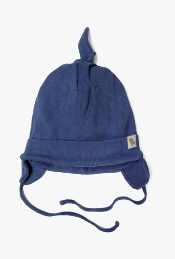 Czapka dzianinowa dla niemowlaka- wiązana pod szyją - 5.10.15.