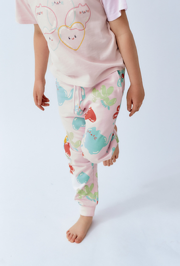 Spodnie dresowe z kolorowym nadrukiem