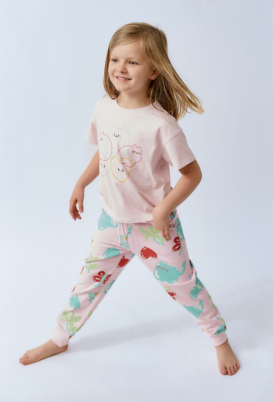 Spodnie dresowe z kolorowym nadrukiem