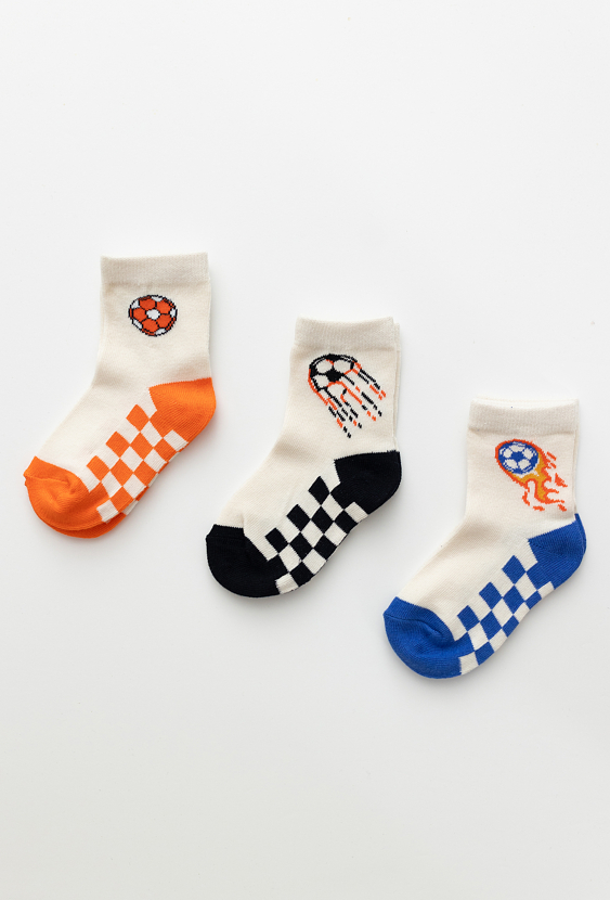 Skarpety 3-pak chłopięce piłki