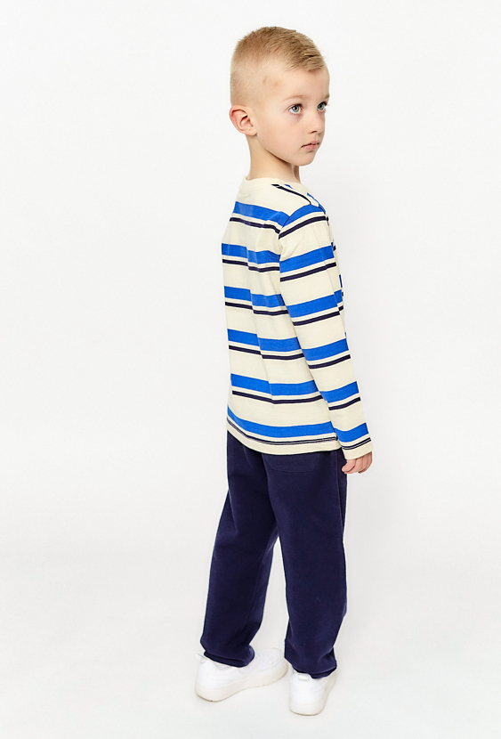 Granatowe spodnie dresowe - prosty krój