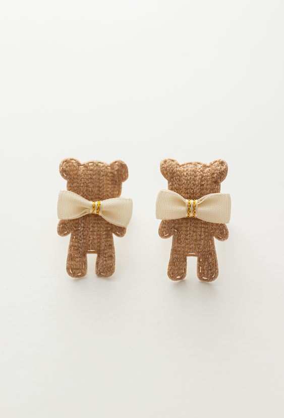 Zestaw gumek do włosów – misie z kokardką