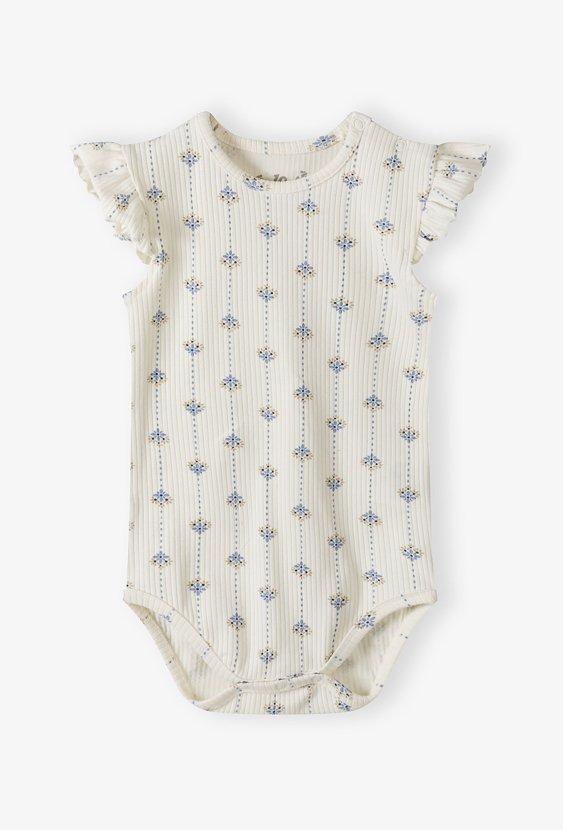 Body niemowlęce bez rękawów w kwiatki