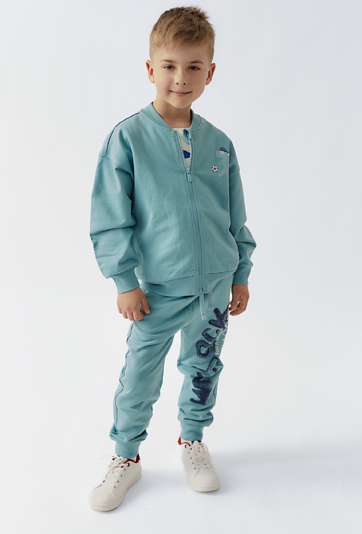 Spodnie dresowe dla chłopca - zielone