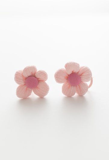 Gumki do włosów – różowe kwiatki