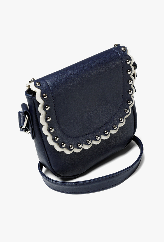 Elegancka torebka dziewczęca na ramię – listonoszka z dżetami