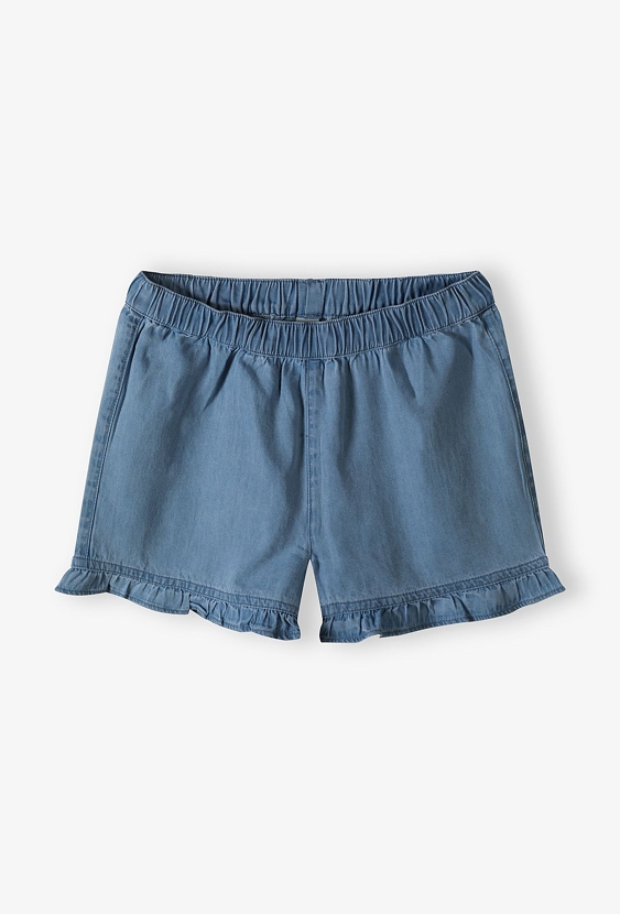 Tkaninowe niebieskie szorty dla niemowlaka- 5.10.15.