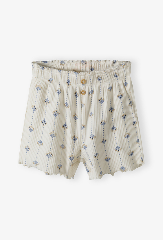 Szorty niemowlęce w kwiatuszki