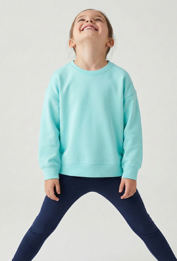 Bluza dresowa z miękkiej dzianiny - niebieska - 5.10.15.