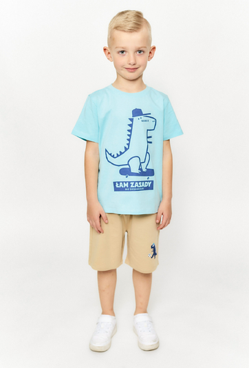 Szorty chłopięce z dinozaurem