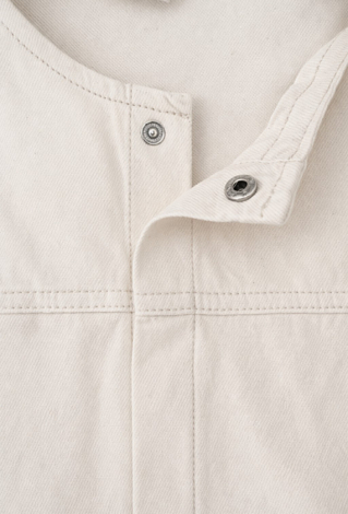 Dziewczęca kurtka jeansowa z ażurowym haftem