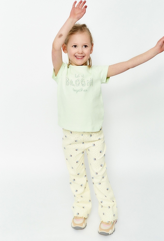 Spodnie w drobne kwiatki