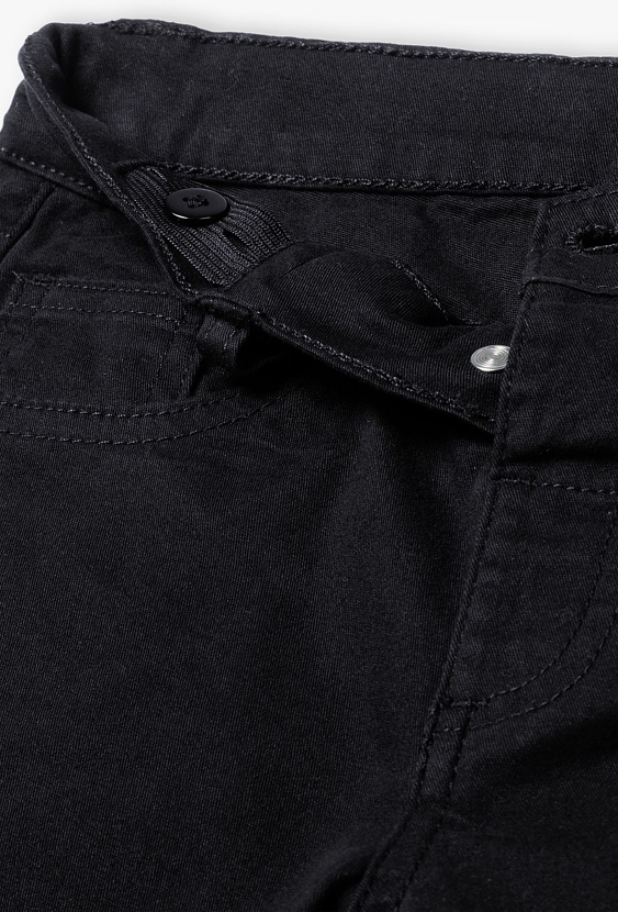 Czarne spodnie slim dla chłopca - Max&Mia