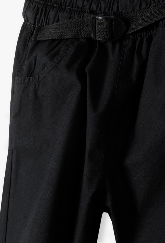 Czarne spodnie chłopięce - bojówki - Lincoln&Sharks