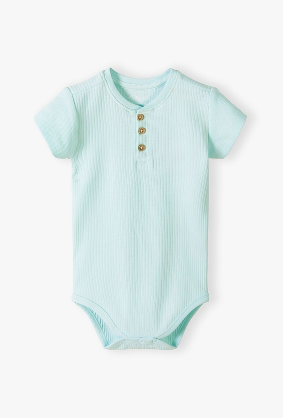 Niebieskie body w prążki - krótki rękaw - 5.10.15.