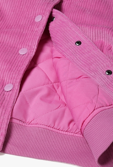 Kurtka pikowana bomberka - różowa - Limited Edition